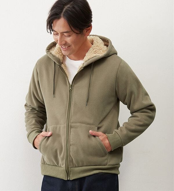 シンプル＆プラス＞裏ボアパーカー - ベルーナ【公式】