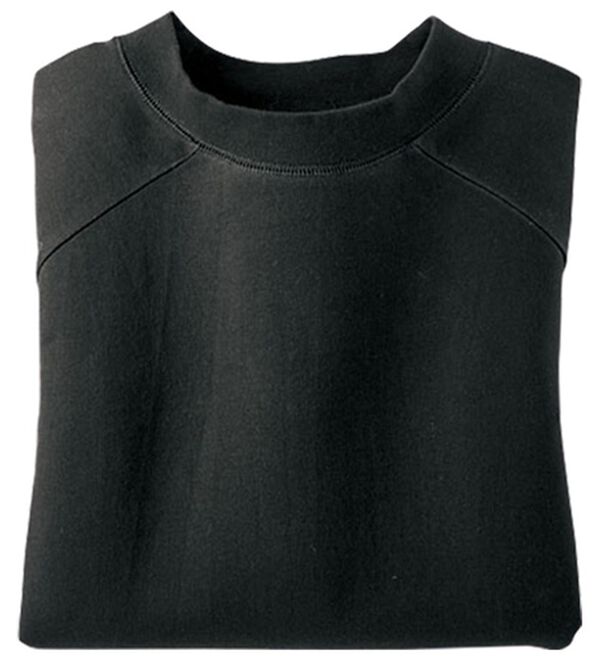 BELLUNA（ベルーナ）の「華奢見せ！しっかり裏毛素材コットン１００％トレーナー（トレーナー・スウェット）」｜黒