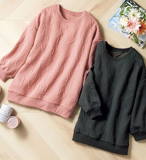 ルフラン（ルフラン）の「【２色組】英字プルオーバー＜テトラン＞（カットソー）」｜詳細画像