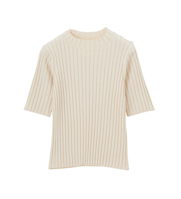 GeeRA（ジーラ）の「配色リブハイネックニット（ニット・セーター）」｜詳細画像