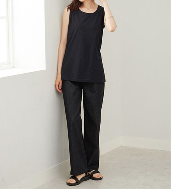 BELLUNA（ベルーナ）の「ヒンヤリ！綿１００％サマ見えタンクトップ（タンクトップ・キャミソール）」｜詳細画像