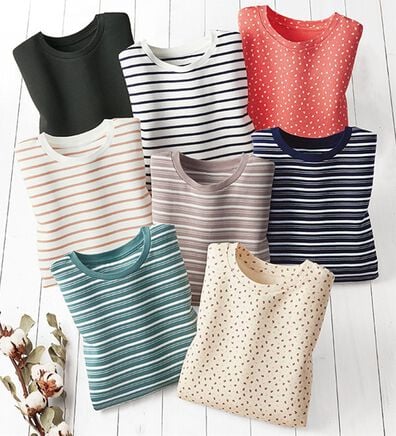 BELLUNA（ベルーナ）の「オーガニック超長綿１００％プルオーバー（カットソー）」