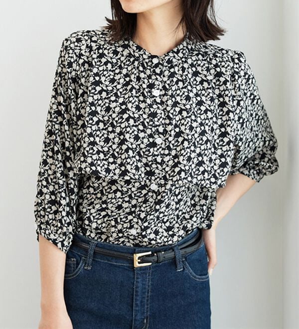 BELLUNA（ベルーナ）の「ケープ風デザインブラウス（ブラウス）」｜詳細画像