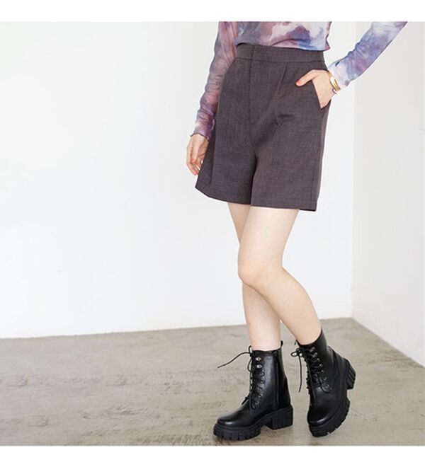 GeeRA（ジーラ）の「ＳＥＴＵＰ対応ハイウエストショートパンツ（その他パンツ）」｜詳細画像