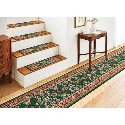 ベルギー製☆ 階段マット 階段カーペット 【13枚組 レッド系】 長方形 撥水・撥油 滑り止め加工 両面テープ付 耐久性抜群 送料無料 即決 ベルギー製階段マット13枚組レッド系 4639410 ベルギー製階段マット13枚