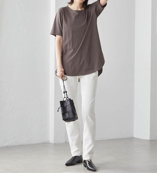 RANAN（ラナン）の「＜ＢＣ＞綿１００％ひんやりラウンドヘムプルオーバー（カットソー）」｜詳細画像