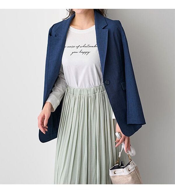 BELLUNA（ベルーナ）の「カジュアルコーデにきちんと感を！テーラードジャケット（テーラードジャケット）」｜詳細画像