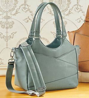 BELLUNA（ベルーナ）の「＜ゴールデンベア＞肩当て付２ＷＡＹ手提げ（ハンドバッグ）」｜ブルー