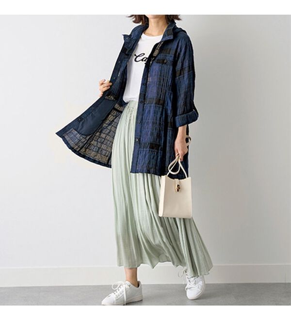 BELLUNA（ベルーナ）の「シャーリングドビー素材日差し対策パーカー（パーカー）」｜詳細画像