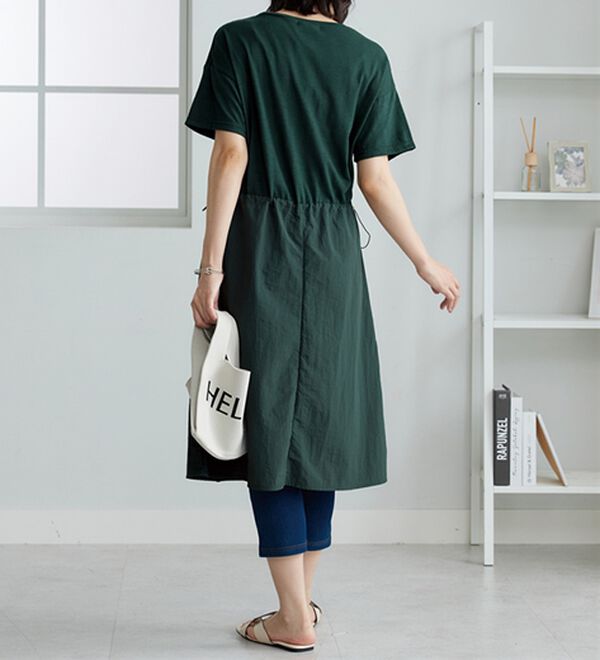 BELLUNA（ベルーナ）の「ドロスト使いドッキングワンピース（その他ワンピース）」｜詳細画像