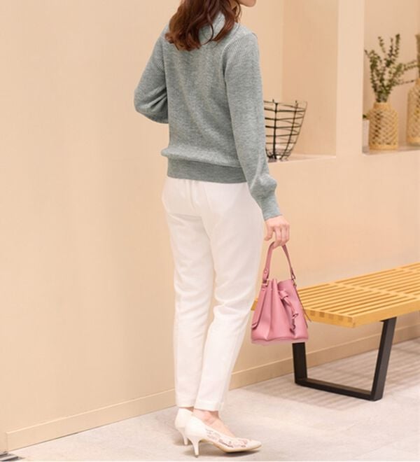 alotta（アロッタ）の「洗える！カシミヤタッチミニケーブルニット（ニット・セーター）」｜詳細画像