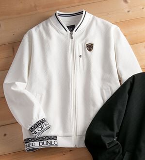 「＜ダンロップ・リファインド＞こだわる男のデザインブルゾン（メンズブルゾン）」｜ホワイト