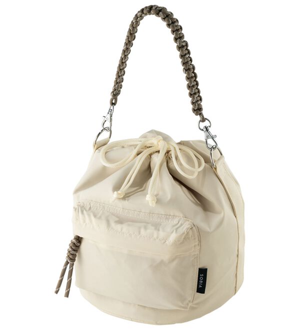 BELLUNA（ベルーナ）の「コード編み２ＷＡＹ巾着ショルダー（ショルダーバッグ）」｜詳細画像