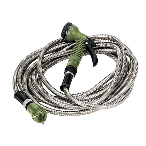 「ステンレスガーデンホース７．５ｍ（ガーデニング・園芸用品）」｜グリーン