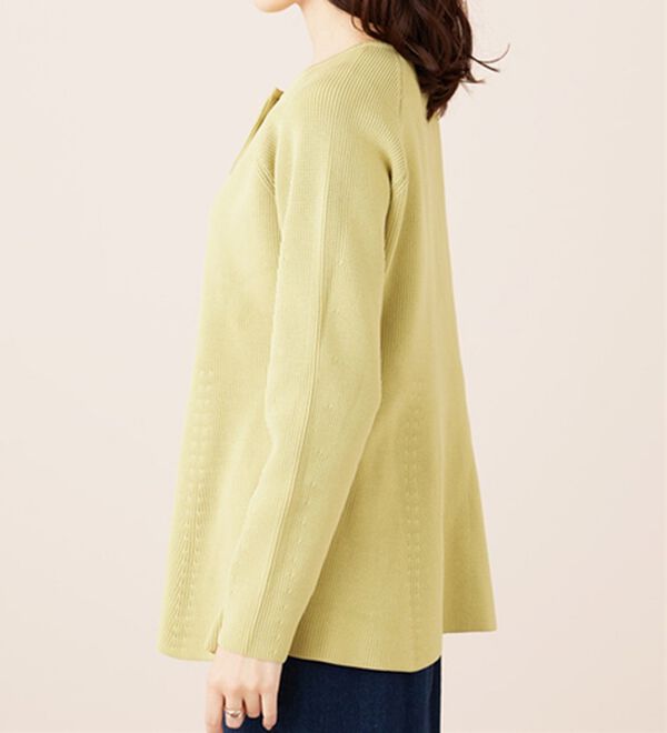 BELLUNA（ベルーナ）の「上品スポンディッシュニットペプラムカーディガン（ニットカーディガン）」｜詳細画像