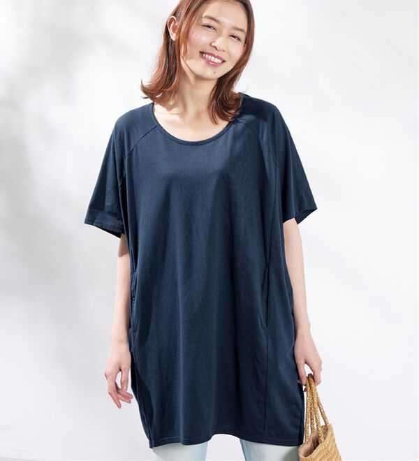 Viola e Viola（ヴィオラ エ ヴィオラ）の「【５つの機能付】ゆるコクーンチュニック（チュニック）」｜詳細画像