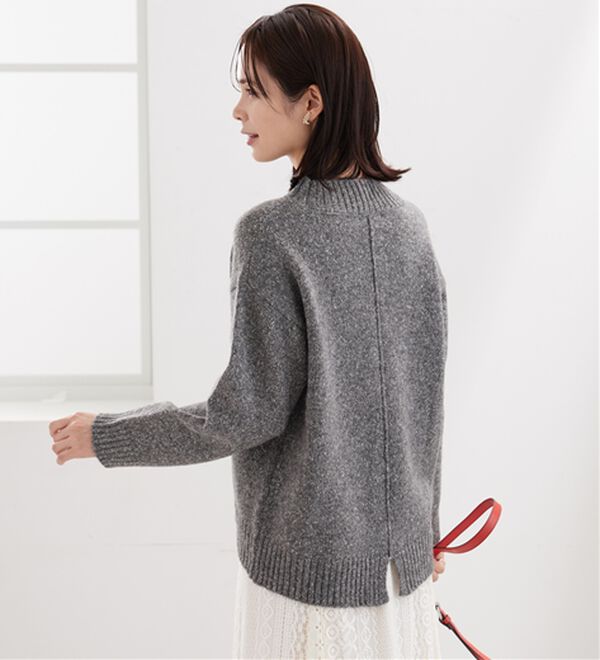 BELLUNA（ベルーナ）の「ミックス調ニットプルオーバー（ニット・セーター）」｜詳細画像