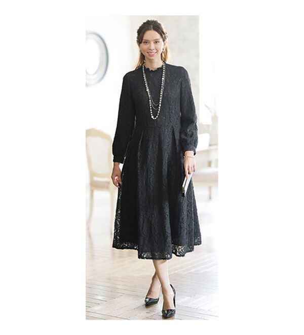 BELLUNA（ベルーナ）の「フリルデザイン総レースワンピース（その他ワンピース）」｜詳細画像