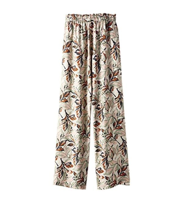 BELLUNA（ベルーナ）の「【接触冷感】レーヨン素材プリントワイドパンツ（ワイドパンツ・ガウチョ）」｜詳細画像