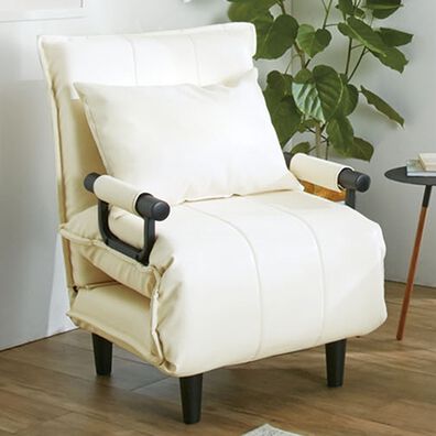 iellio（イエリオ）の「座って寝てくつろげる３ＷＡＹソファベッド２＜サイズが選べる・省スペース・リクライニング・クッション付＞（ソファ）」