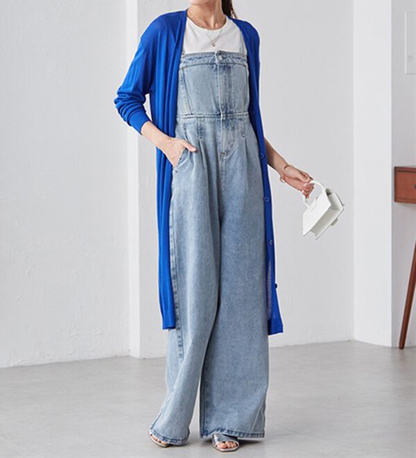 ロング丈Vネックニットカーデ - ベルーナ【公式】