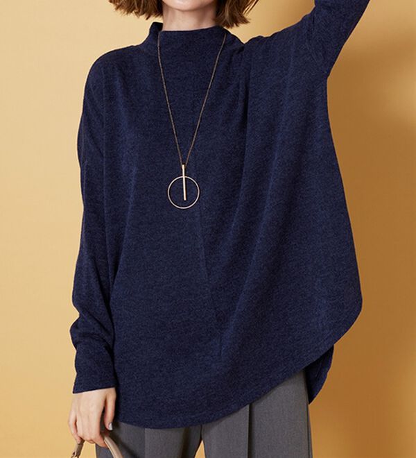 BELLUNA（ベルーナ）の「杢調素材ドルマンデザインチュニック（チュニック）」｜詳細画像