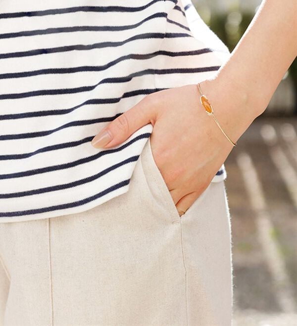 BELLUNA（ベルーナ）の「レーヨン麻入りゆったりワイドパンツ（フルレングスパンツ）」｜詳細画像