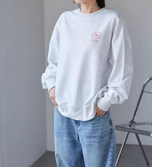 RANAN（ラナン）の「バックロゴ刺しゅうスウェット（トレーナー・スウェット）」｜オートミール