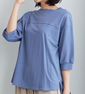 BELLUNA（ベルーナ）の「配色ステッチデザインプルオーバー（カットソー）」｜詳細画像