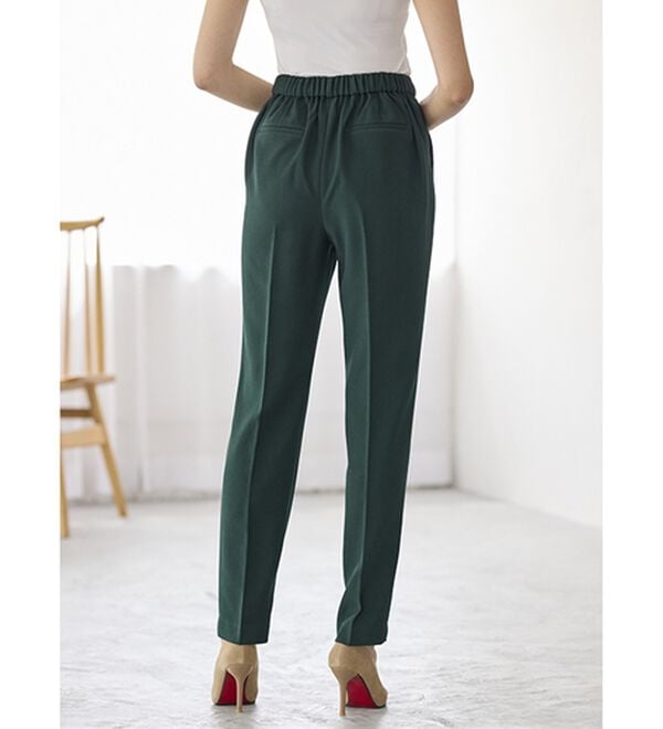 BELLUNA（ベルーナ）の「すっきり見えタックテーパードパンツ（フルレングスパンツ）」｜詳細画像