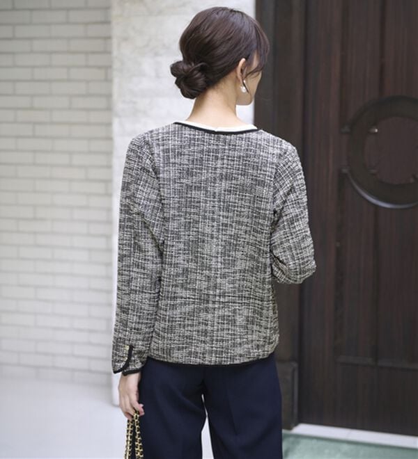 BELLUNA（ベルーナ）の「＜Ｃ／Ｓ＞ツイード調ジャケット（その他ジャケット）」｜詳細画像