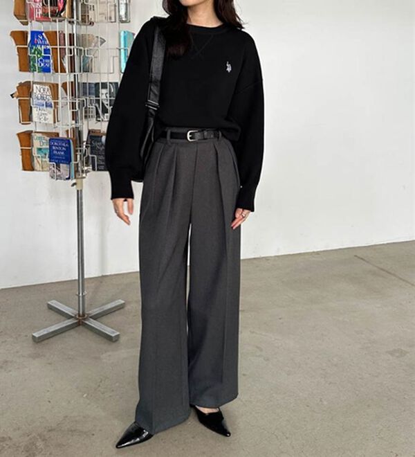 RANAN（ラナン）の「＜U.S.POLO ASSN.＞刺繍スウェットライクニット（ニット・セーター）」｜詳細画像