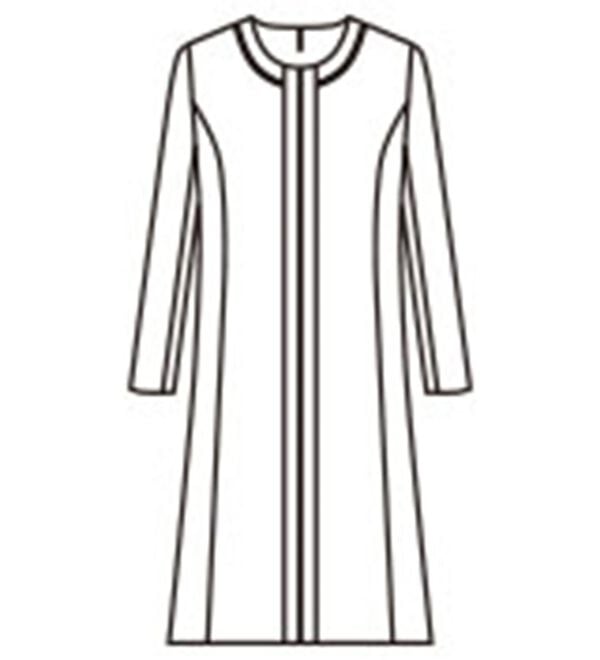 BELLUNA（ベルーナ）の「洗えるストレッチ！ロングジャケット　細見えワンピースアンサンブル（ブラックフォーマル（喪服・礼服））」｜詳細画像