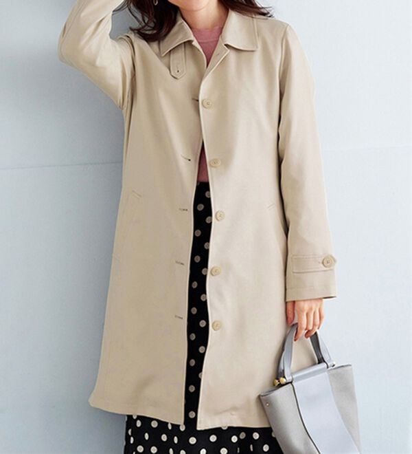 BELLUNA（ベルーナ）の「花粉対策！ライナー付ステンカラーコート（ロングコート）」｜詳細画像