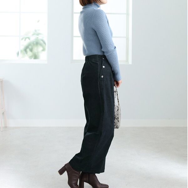 BELLUNA（ベルーナ）の「コーデュロイ素材ワイドパンツ（ワイドパンツ・ガウチョ）」｜詳細画像