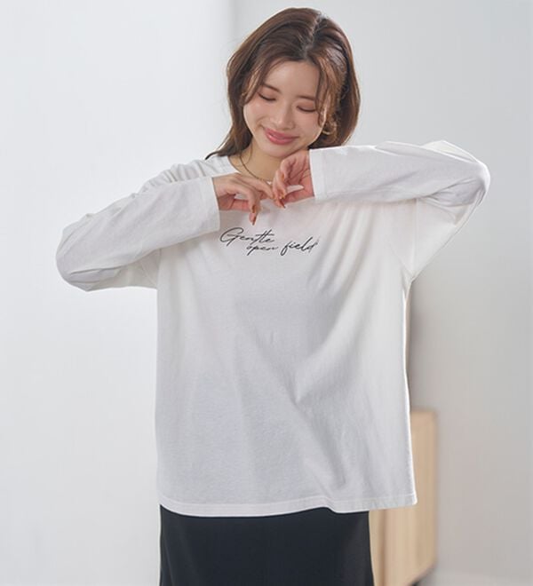 BELLUNA（ベルーナ）の「よれない！大人の長袖Ｔシャツ（カットソー）」｜詳細画像