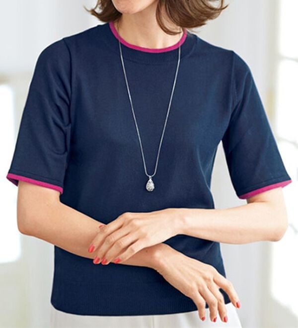 BELLUNA（ベルーナ）の「洗える！綿タッチ素材カーディガンアンサンブル（アンサンブル）」｜詳細画像