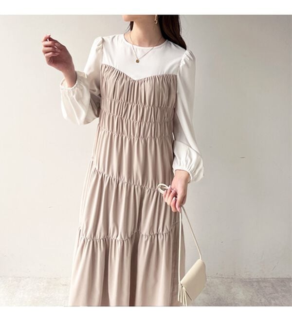 GeeRA（ジーラ）の「オケージョンにも対応！コルセット風デザインワンピ（その他ワンピース）」｜詳細画像