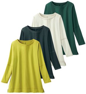 ルフラン（ルフラン）の「【４色組】もう汗らない！ステッチＴシャツ（Tシャツ）」｜4色組