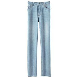 BELLUNA（ベルーナ）の「ヒンヤリ冷感ライトオンスジーンズ（フルレングスパンツ）」｜ブリーチ