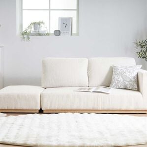 iellio（イエリオ）の「木飾り付カウチソファ　Ｌｉｎｏ（リノ）（ソファ）」｜コーデュロイアイボリー