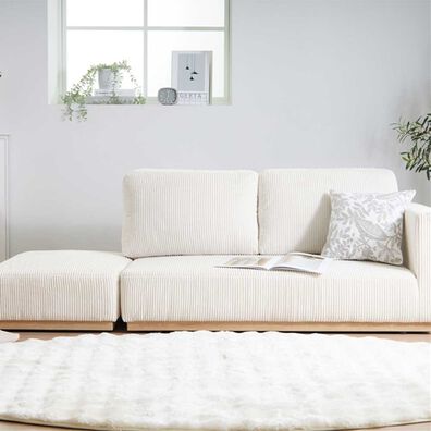 iellio（イエリオ）の「木飾り付カウチソファ　Ｌｉｎｏ（リノ）（ソファ）」