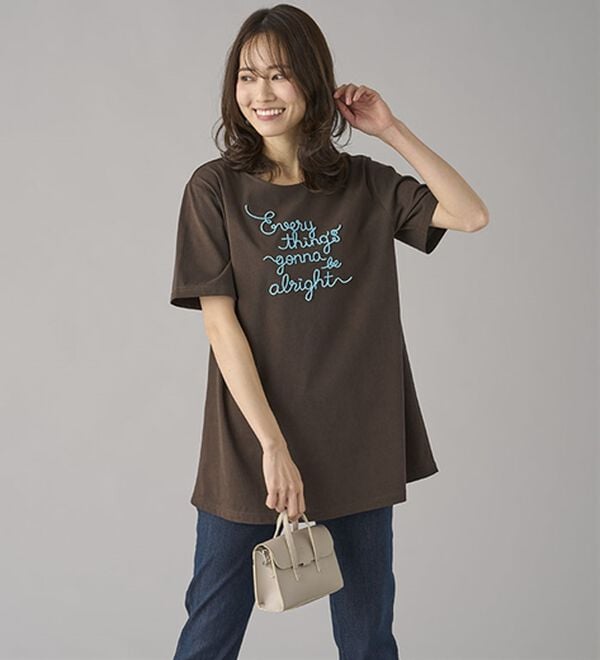 BELLUNA（ベルーナ）の「一枚で着映えるデコラＴ（Tシャツ）」｜詳細画像