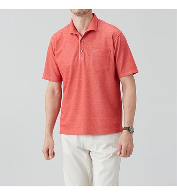 「【３色組】＜コムルヴァン・オム＞お洒落な杢調大人顔ポロシャツ（メンズシャツ）」｜詳細画像