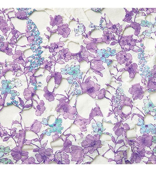 BELLUNA（ベルーナ）の「花柄プリントレースカーディガンアンサンブル（アンサンブル）」｜詳細画像