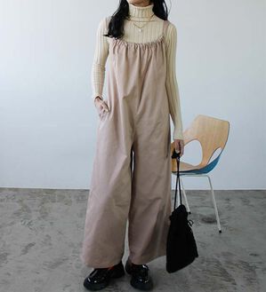 【ボナ】MARIA 24SS ベルトラインサロペット　新品未使用 セール】 『2サイズ展開』ベルト付きオールインワン