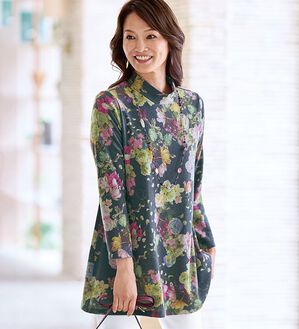 BELLUNA（ベルーナ）の「起毛素材プリントデザインチュニック（チュニック）」｜詳細画像