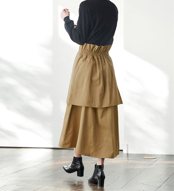 RANAN（ラナン）の「ラップデザインハイウエストスカート（ロングスカート）」｜詳細画像