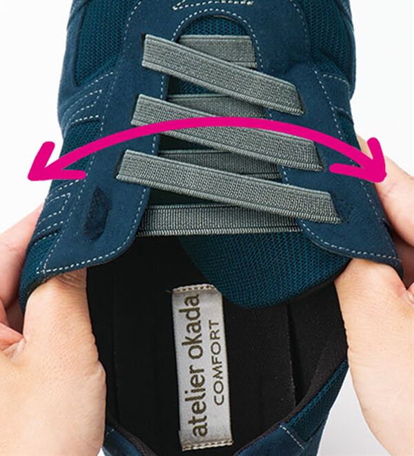 ルフラン（ルフラン）の「あとりえＯＫＡＤＡ　５Ｅ軽量甲ゴムスニーカー（スニーカー）」｜詳細画像