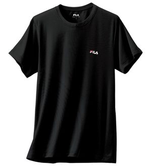 「＜フィラ＞爽快！エアメッシュインナーシャツ（メンズゴルフウェア）」｜ブラック